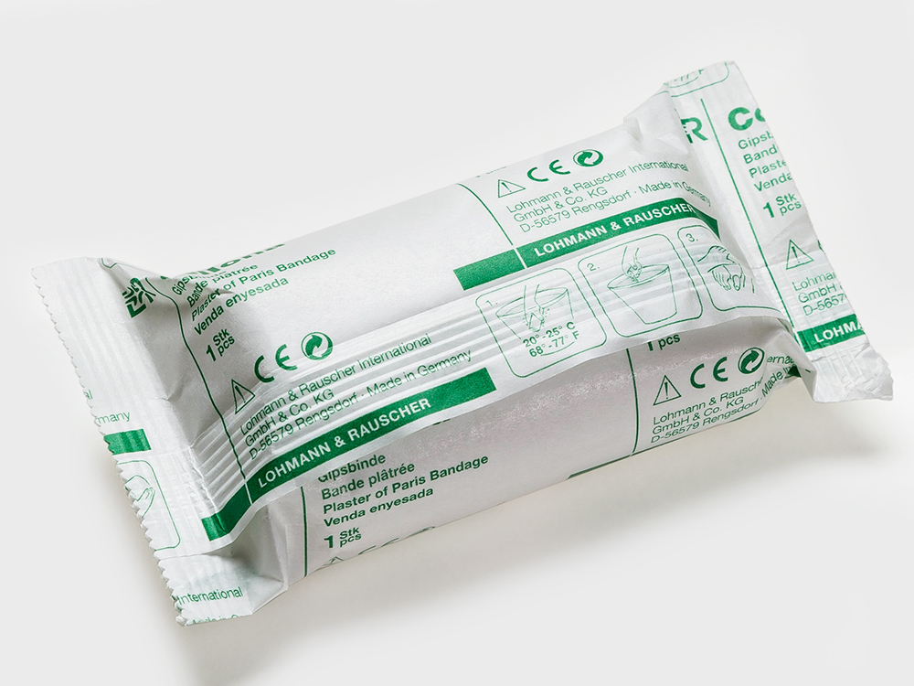 Gipsbinde in PE-beschichtetem Papier