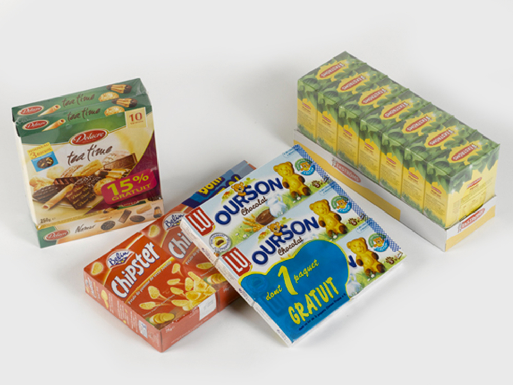 Abbildung von verpackten Keksschachteln