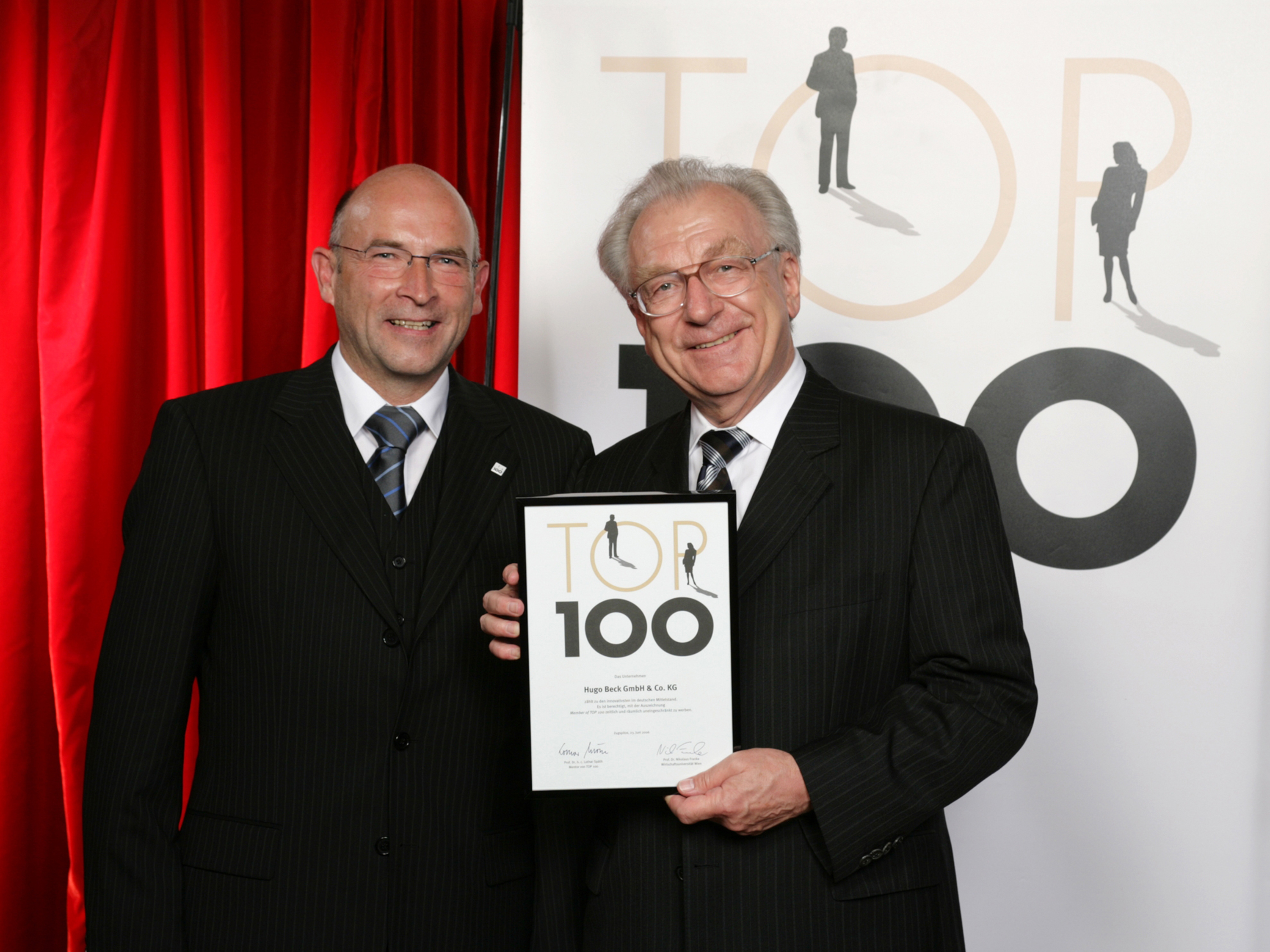 Auszeichnung "die Top 100 der innovativsten Unternehmen"