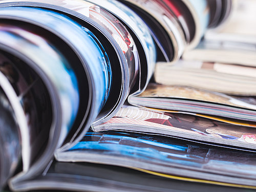 Abbildung von Magazinen