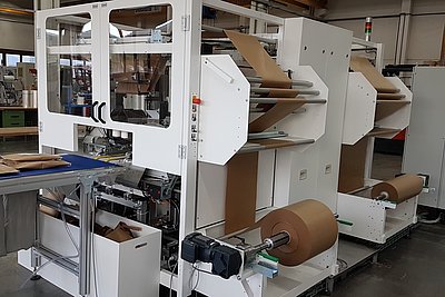 Abbildung von Papierverpackungsmaschine